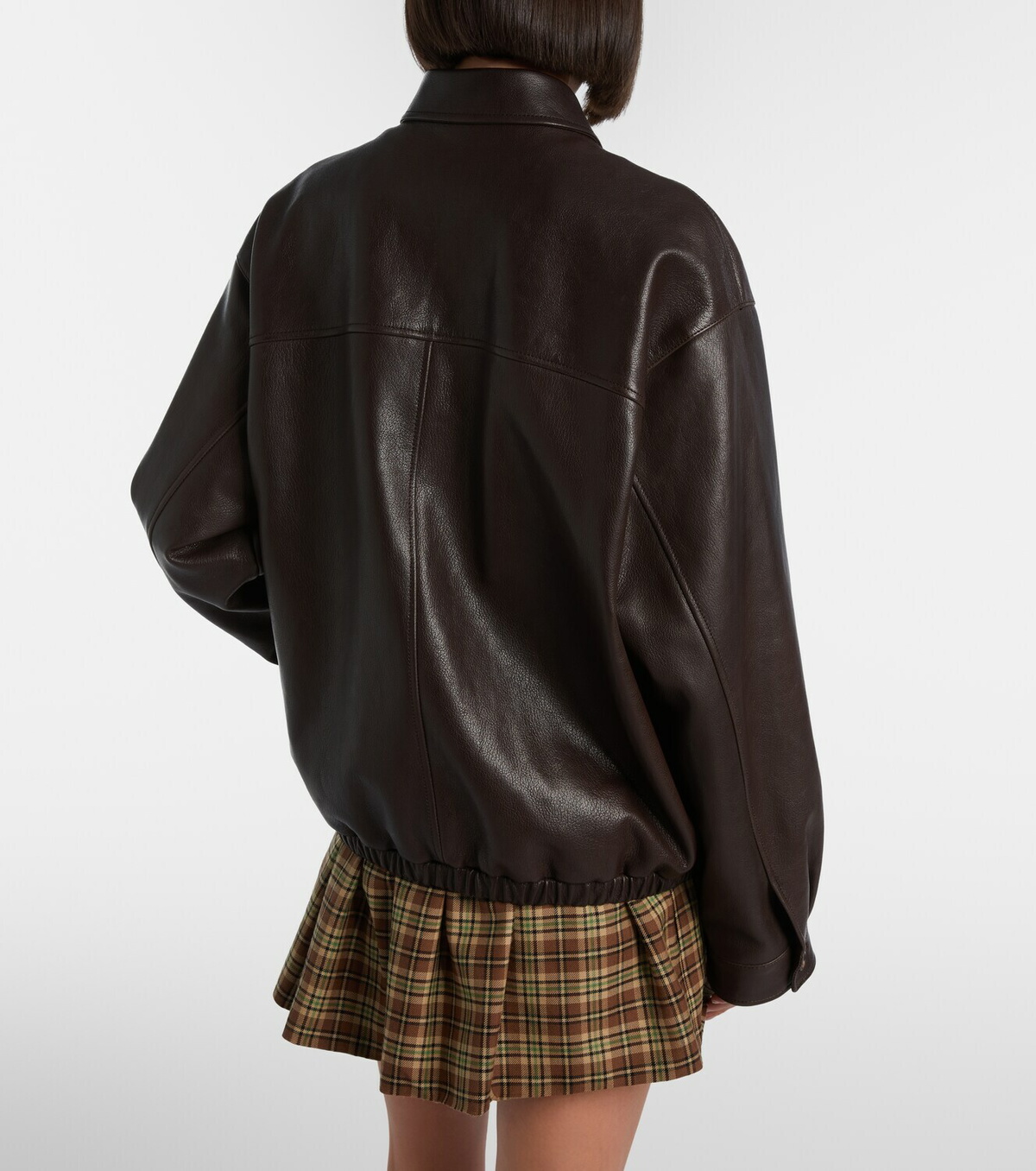 Miu Miu Leather blouson jacket