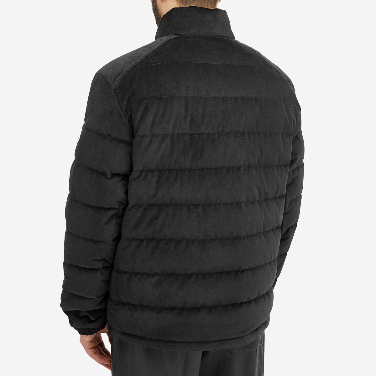 Moncler Men's Rochebrune Corduroy Padded Jacket in Black
