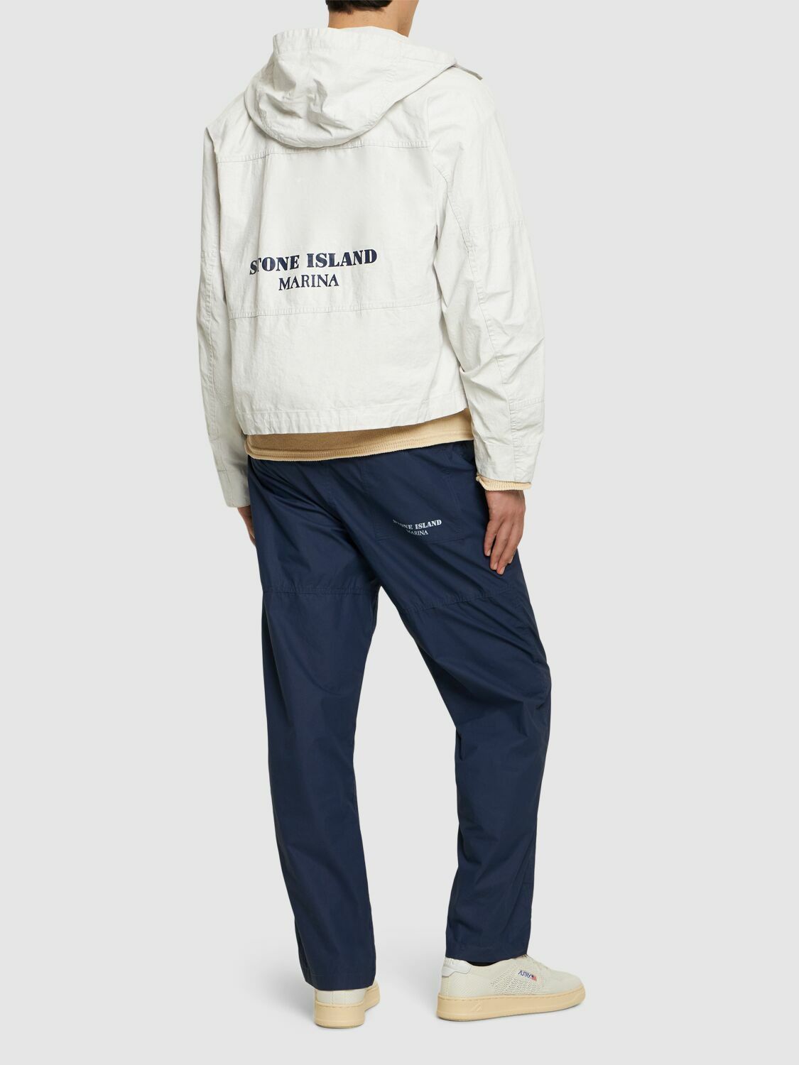 STONE ISLAND Marina Plated Linen Jacket Stone Island