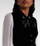 Dolce&Gabbana Cotton and silk-blend velvet vest