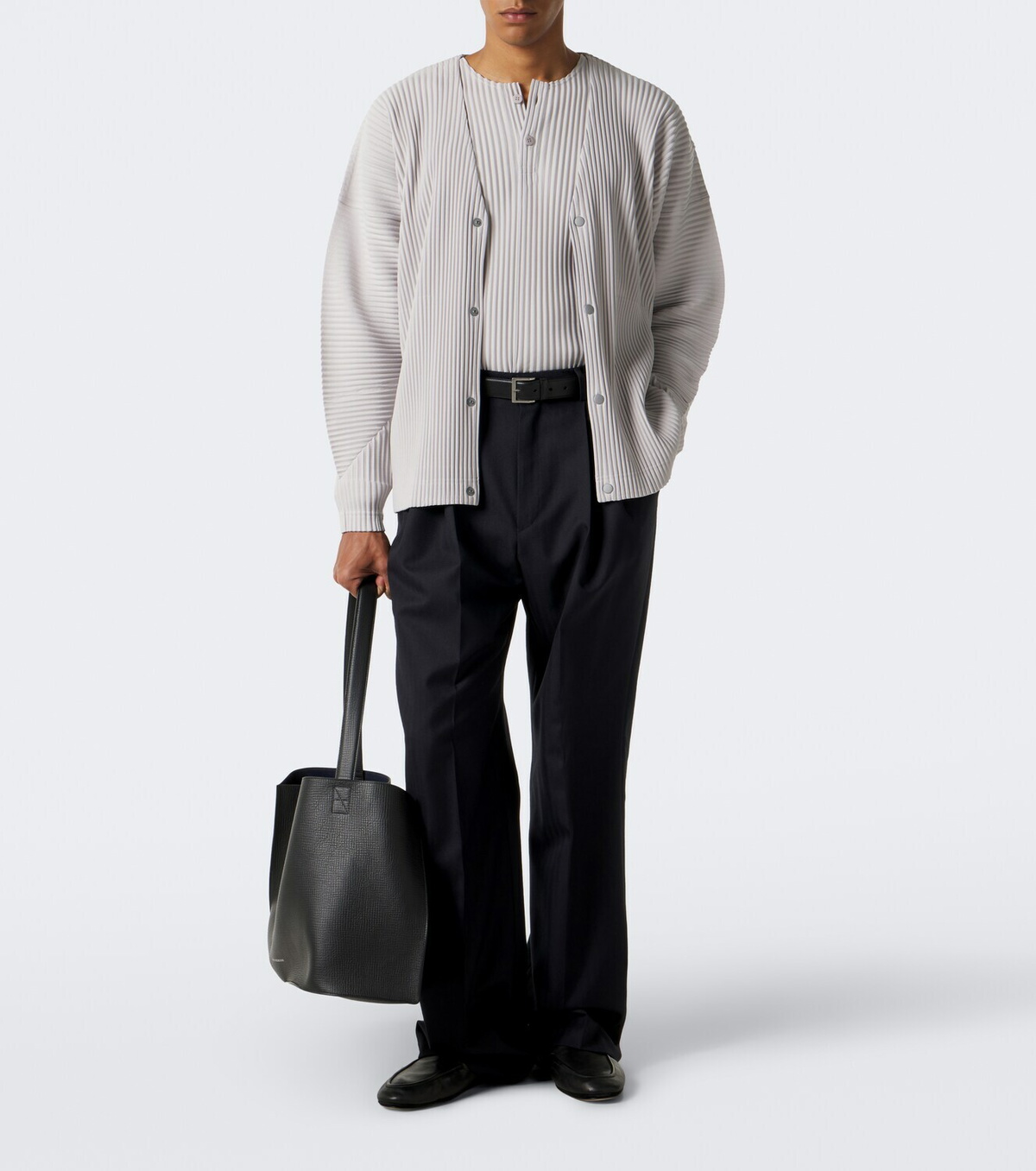 Homme Plissé Issey Miyake Monthly Colors: September pleated Henley shirt