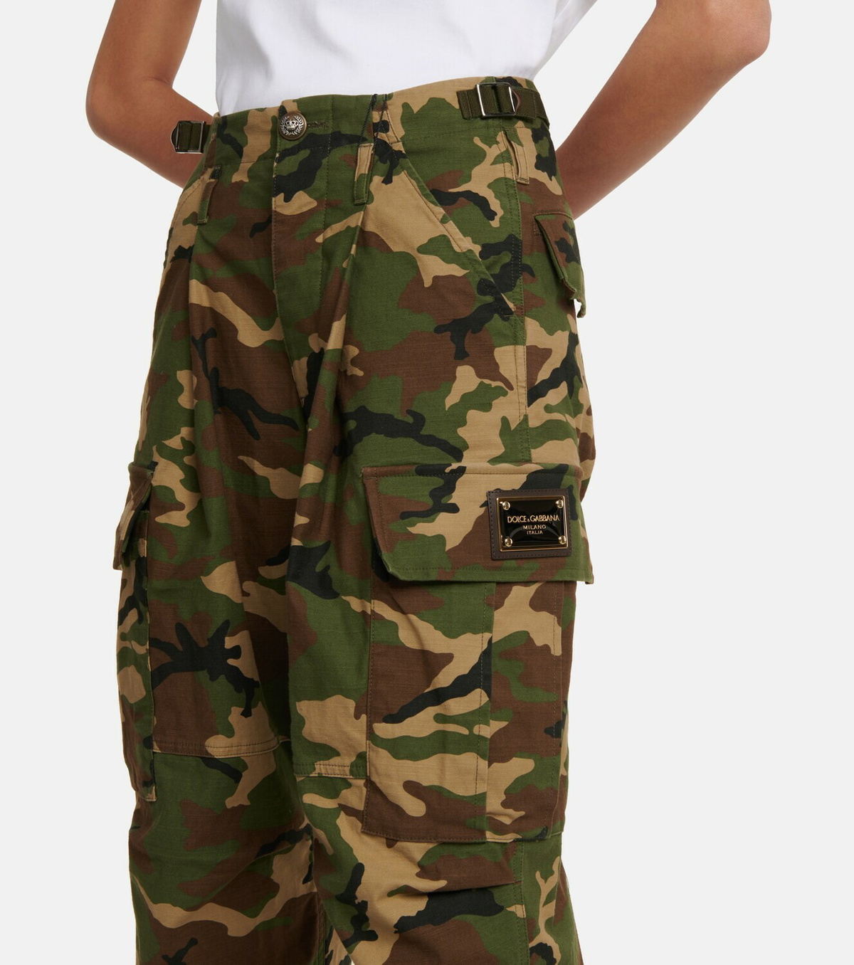 Dolce&Gabbana - Camouflage cotton-blend cargo pants Dolce & Gabbana