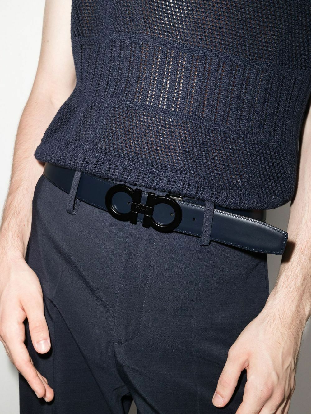salvatore ferragamo double gancio belt