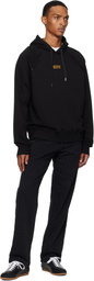Versace Jeans Couture Black Outline Barocco Relaxed-Fit Hoodie