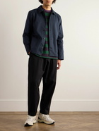 A.P.C. - Kerlouan Logo-Embroidered Cotton-Twill Overshirt - Blue