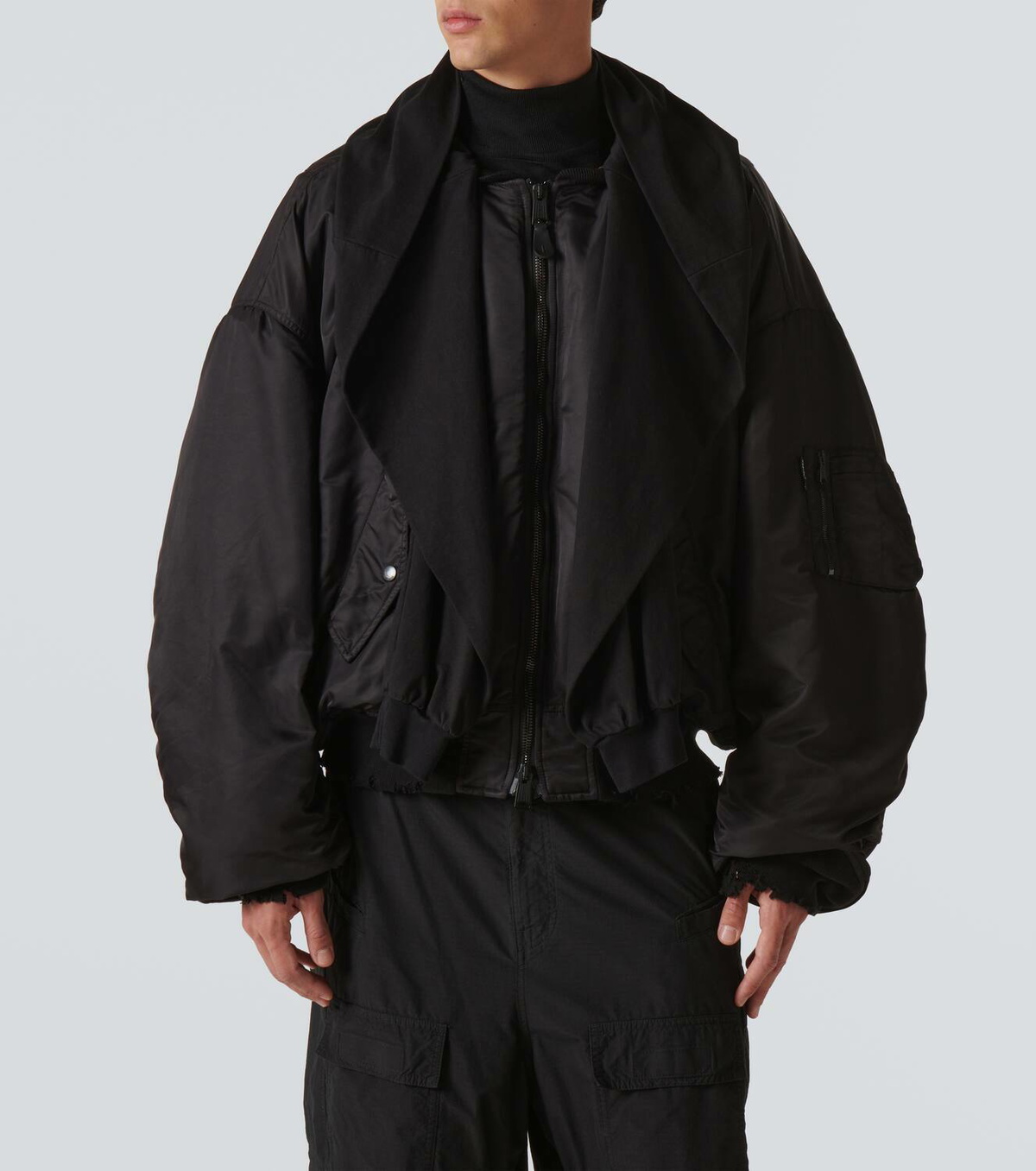 Balenciaga Incognito hooded bomber jacket Balenciaga