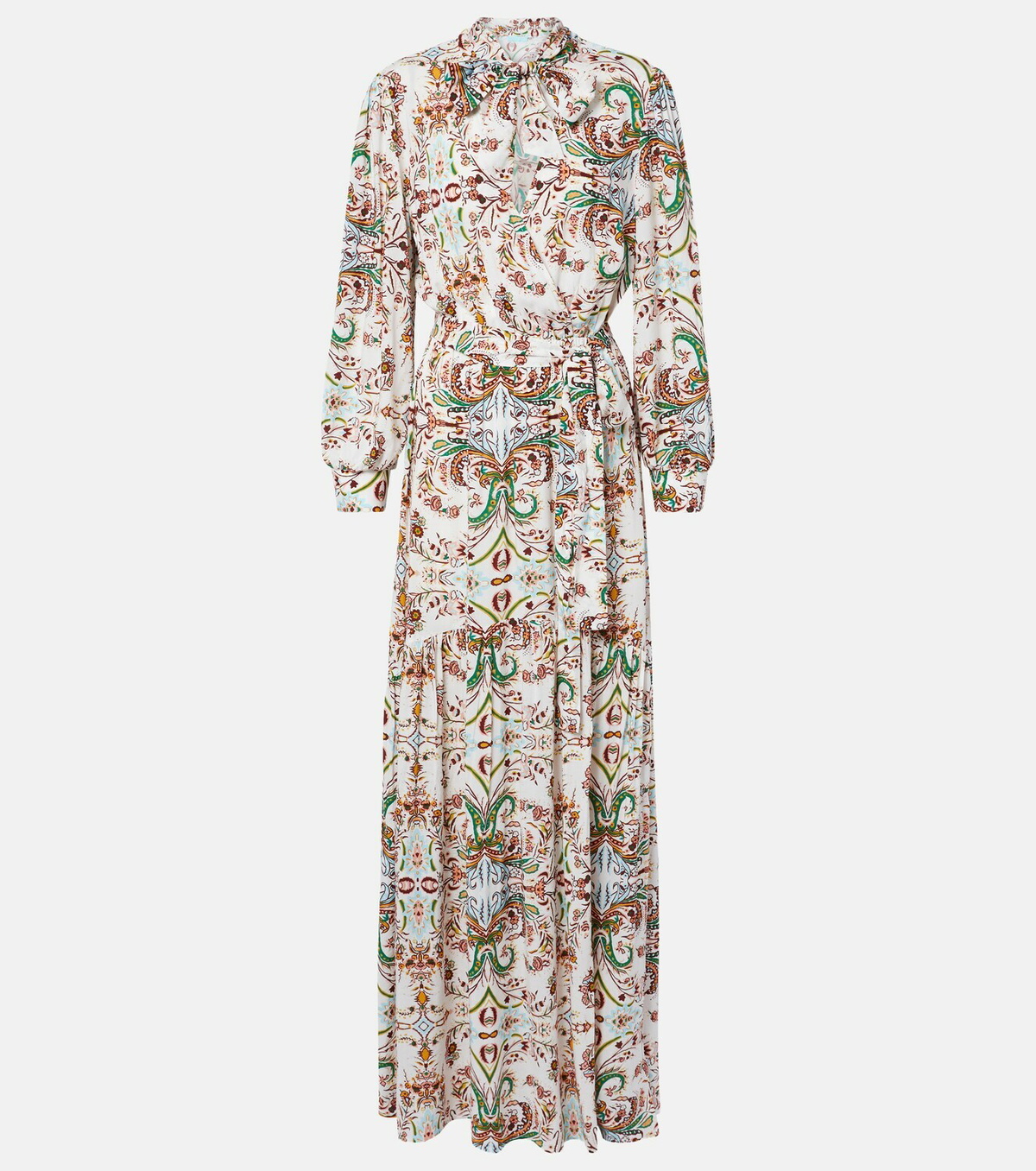 Melissa Odabash Skylar tie-neck printed maxi dress