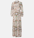 Melissa Odabash Skylar tie-neck printed maxi dress