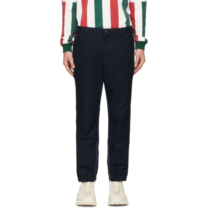 Photo: Gucci Navy Side Stripe Trousers