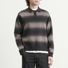 Dime Men's Striped Rugby Knit in Charcoal Multi