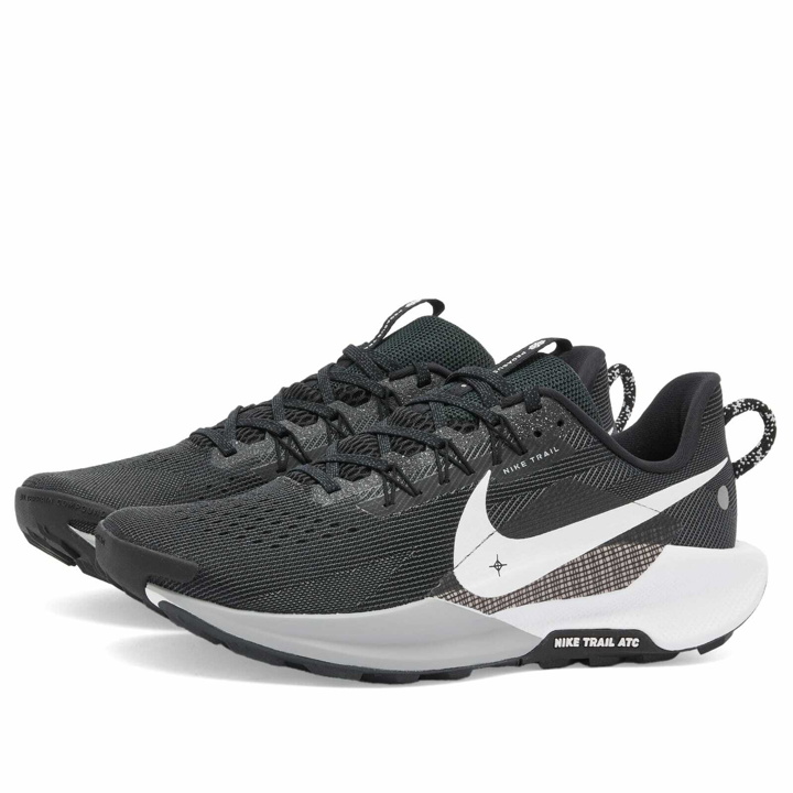 Photo: Nike Men's ReactX Pegasus Trail 5 Sneakers in Black/Anthracite/Wolf Grey