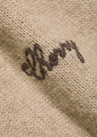 Cherry Los Angeles American Classic Logo Alpaca-blend Jumper Off White