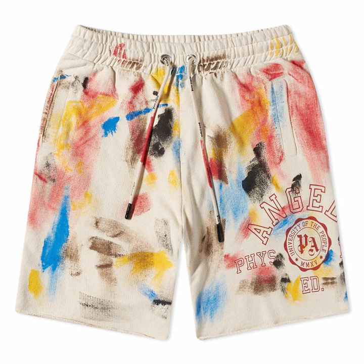 Photo: Palm Angels Painted College Logo Sweat Short