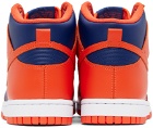 Nike Orange & Blue Dunk High Retro Sneakers