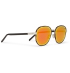 Berluti - Spectre Round-Frame Acetate and Metal Sunglasses - Tortoiseshell