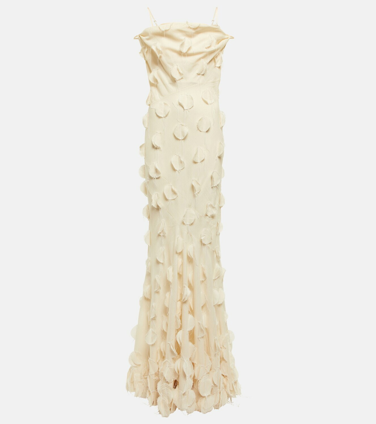 JACQUEMUS La robe Draggiu ペイズリーロングドレスオフホワイト Jacquemus Wedding Dress - Stillwhite