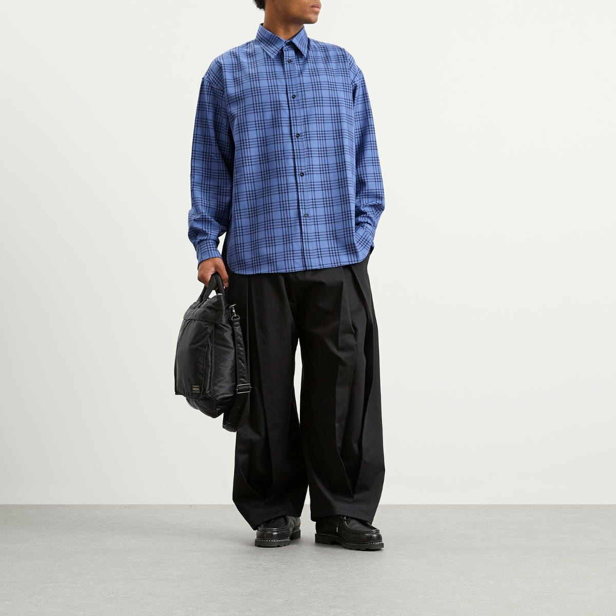 Sage Nation Men's Chisholm Check Shirt in Royal Blue Check