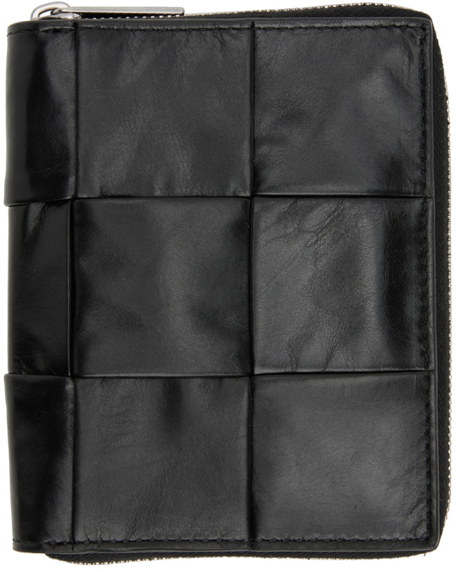 Photo: Bottega Veneta Black Leather Wallet