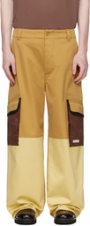Marni Tan Water-Repellent Colour-Block Cargo Pants