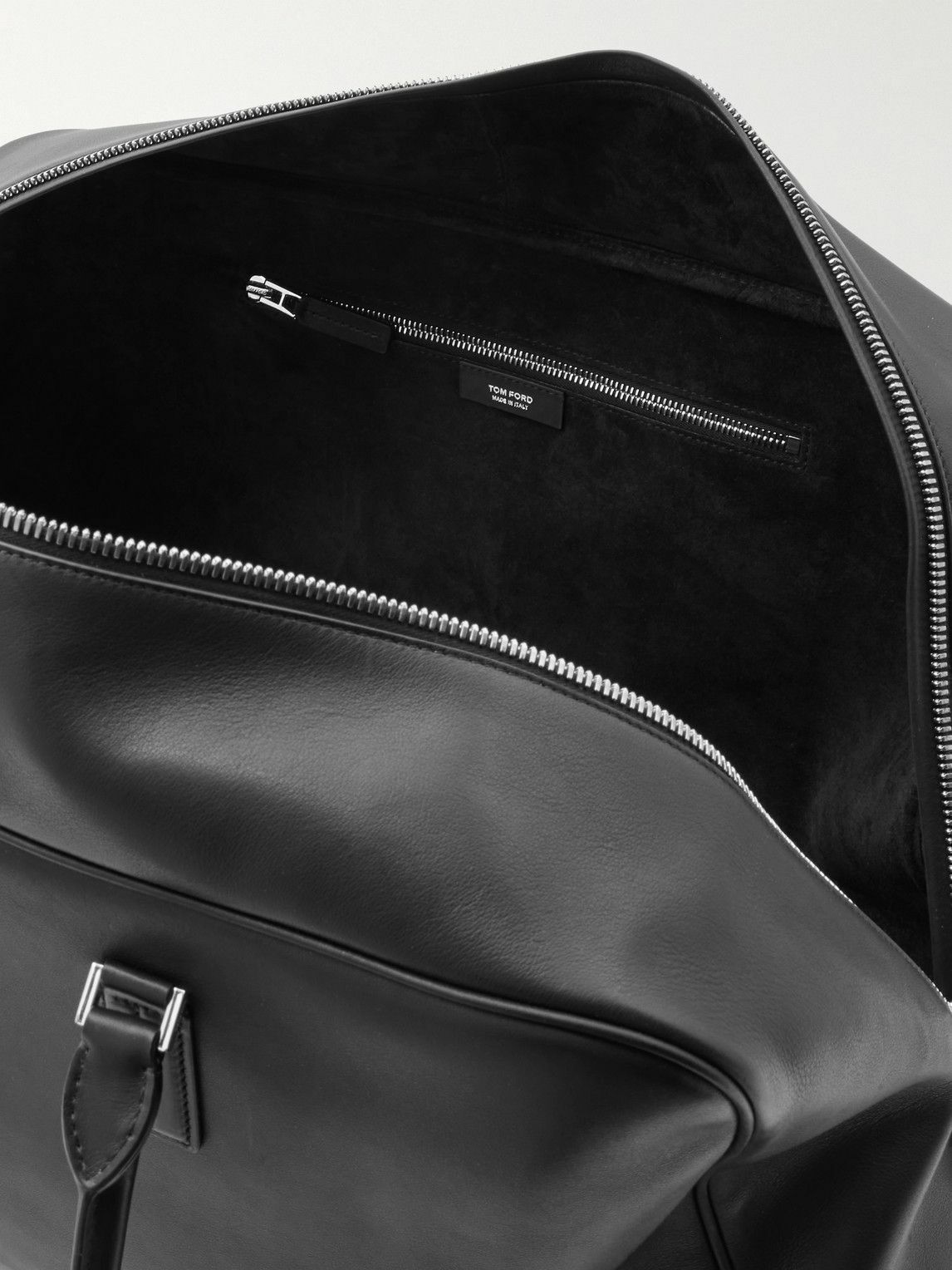 TOM FORD - Logo-Print Leather Weekend Bag