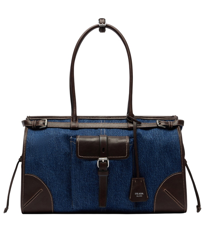 Photo: Prada Prada Bonnie Large denim shoulder bag