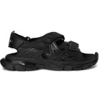 BALENCIAGA - Track Neoprene and Rubber Sandals - Black