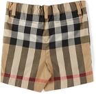 Burberry Baby Beige Check Royston Shorts