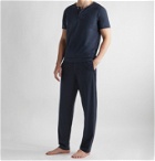 Hamilton and Hare - Stretch-Lyocell and Cotton-Blend Jersey Pyjama Trousers - Blue