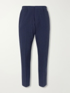 Paul Smith - Straight-Leg Cotton-Blend Seersucker Trousers - Blue