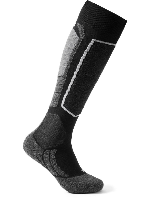 Photo: Falke Ergonomic Sport System - SK2 Stretch-Knit Ski Socks - Black