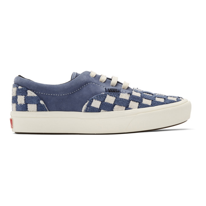 Photo: Vans Navy and Off-White Checkerboard ComfyCush Era Sneakers