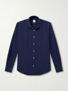 Eleventy - Lyocell, Linen and Cotton-Blend Shirt - Blue