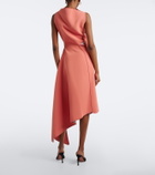 Maticevski Lash draped asymmetric midi dress