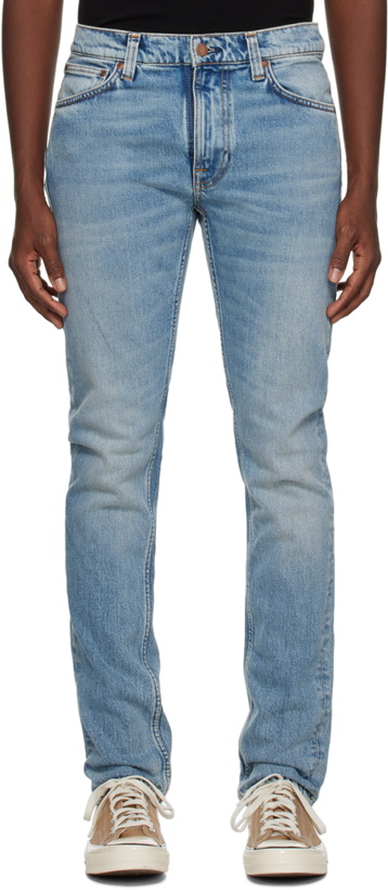 Photo: Nudie Jeans Blue Lean Dean Jeans