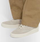 Fear of God - 101 Leather-Trimmed Suede Sneakers - Gray