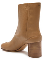 Maison Margiela Tabi 60 Leather Ankle Boots Nude