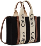 Chloé Black & Brown Small Wool Woody Tote