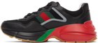 Gucci Black Rhyton Sneakers