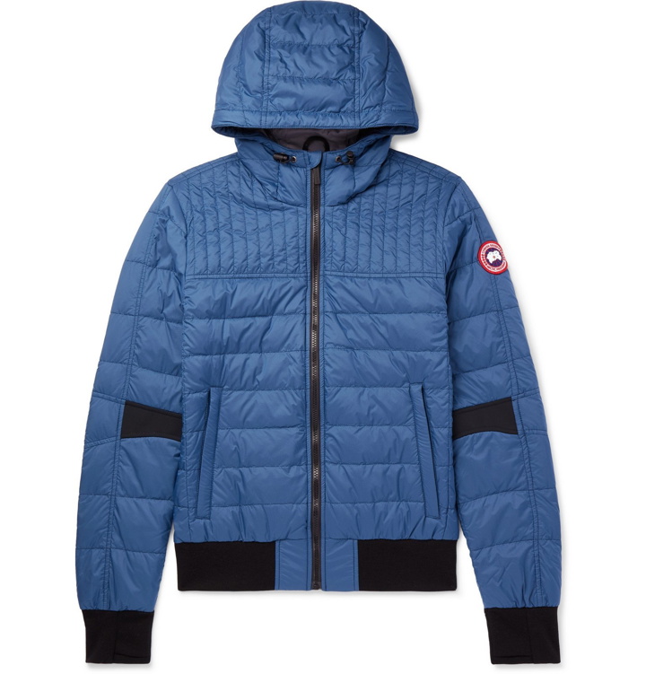 Photo: Canada Goose - Cabri Slim-Fit Packable Quilted Nylon-Ripstop Hooded Down Jacket - Blue