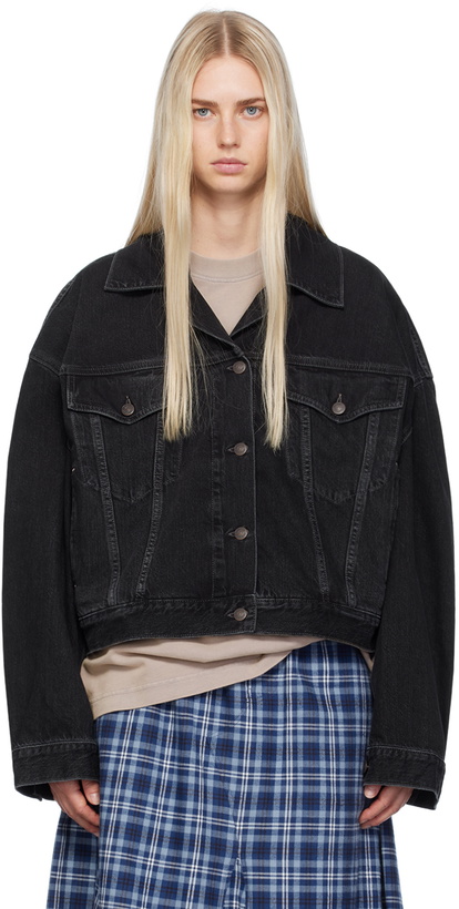 Photo: Acne Studios Black Cropped Denim Jacket