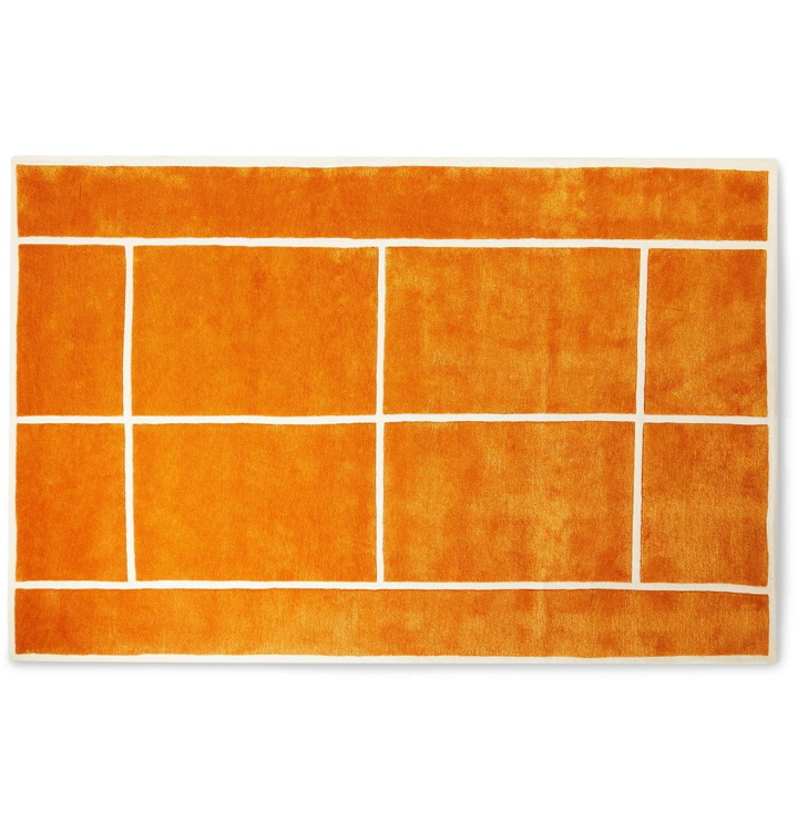 Photo: Pieces - Clay Court Patterned Rug, 6' x 9' - Orange