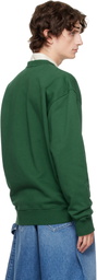 JW Anderson Green Logo Embroidery Sweatshirt