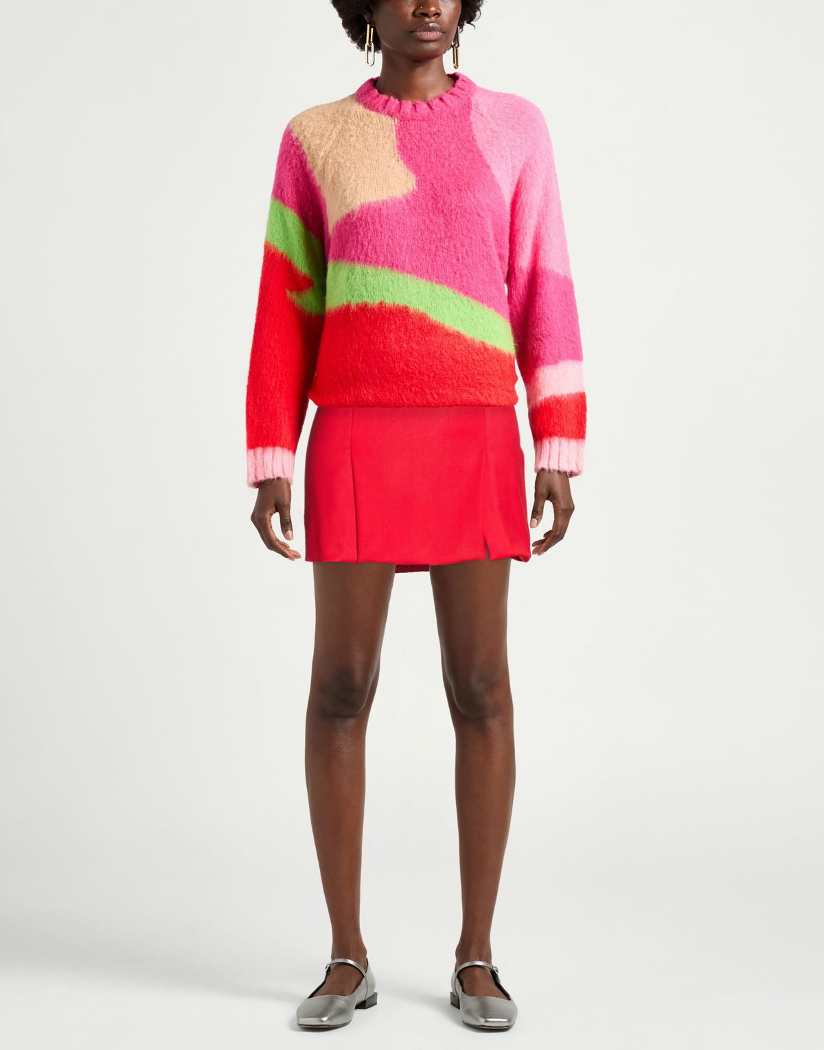 Jijil Womens Mini skirt in Red