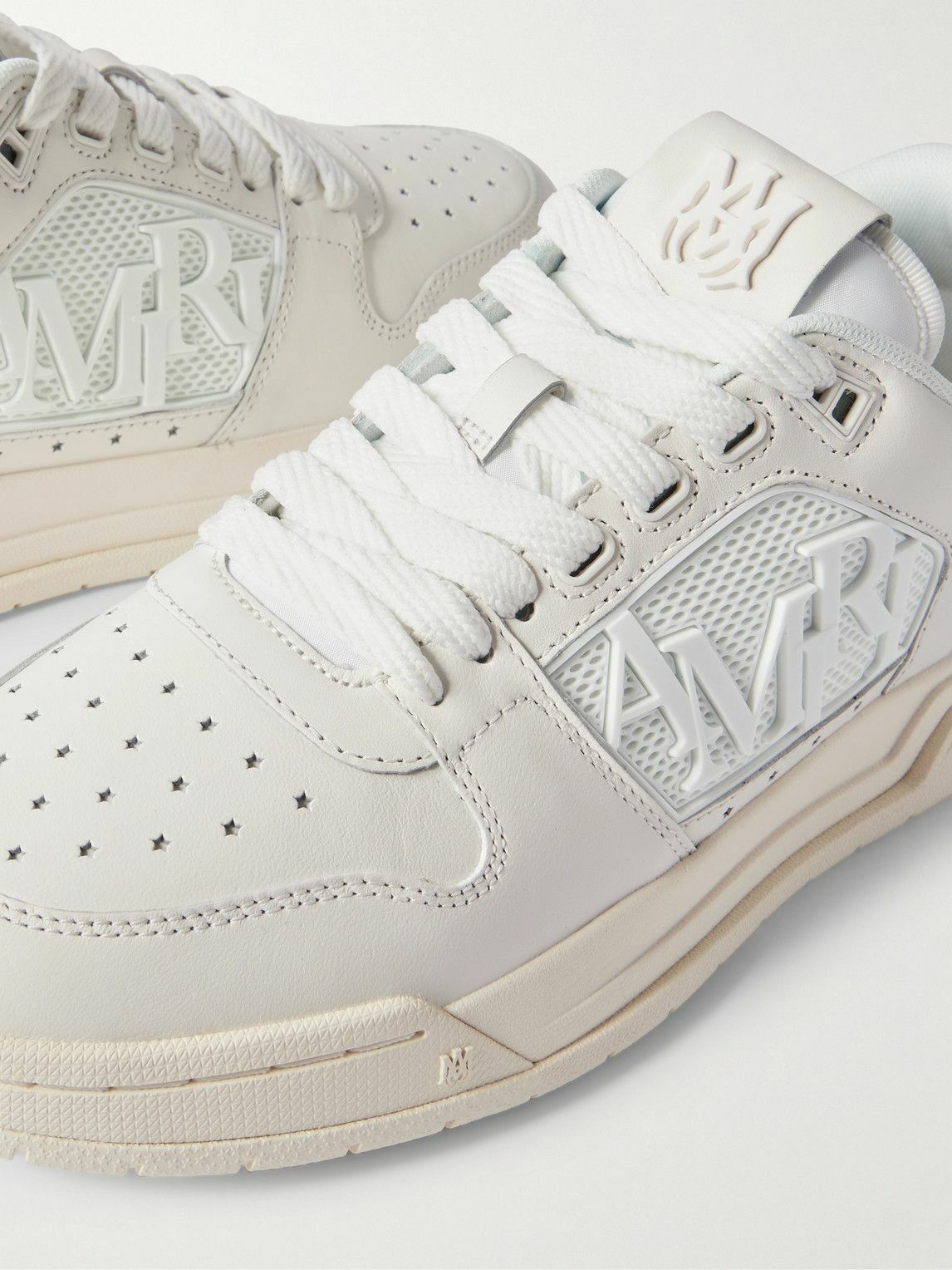 AMIRI - Classic Low Logo-Appliquéd Rubber-Trimmed Leather