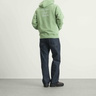 Drôle de Monsieur Men's Calligraphy Slogan Hoodie in Light Green