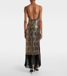 Taller Marmo Hemingway Disco sequined midi dress