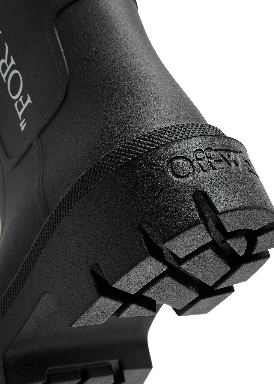 Off-white Reboot Printed Pvc Mid-calf Boots Black
