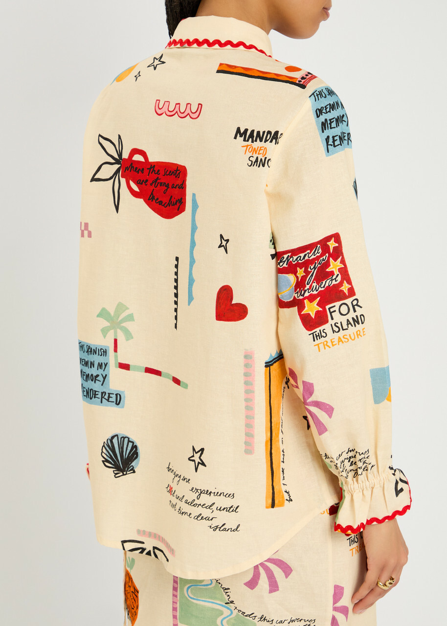 Never Fully Dressed Poema Geanie Cotton-blend Shirt Cream
