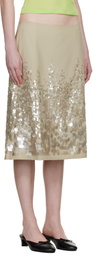 Paloma Wool Khaki Ara Midi Skirt
