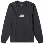 Air Jordan Men's Long Sleeve Flight T-Shirt in Black/Phantom